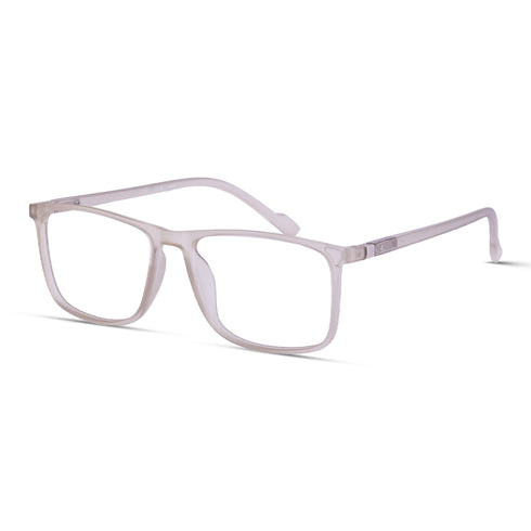 Vogily Eyewear - Zero Power Blue Cut Computer Glasses | Anti Glare, Lightweight & Blocks Harmful Rays | UV Protection Specs | Men & Women | Medium | Rectangular, Cinereous - TR 1650